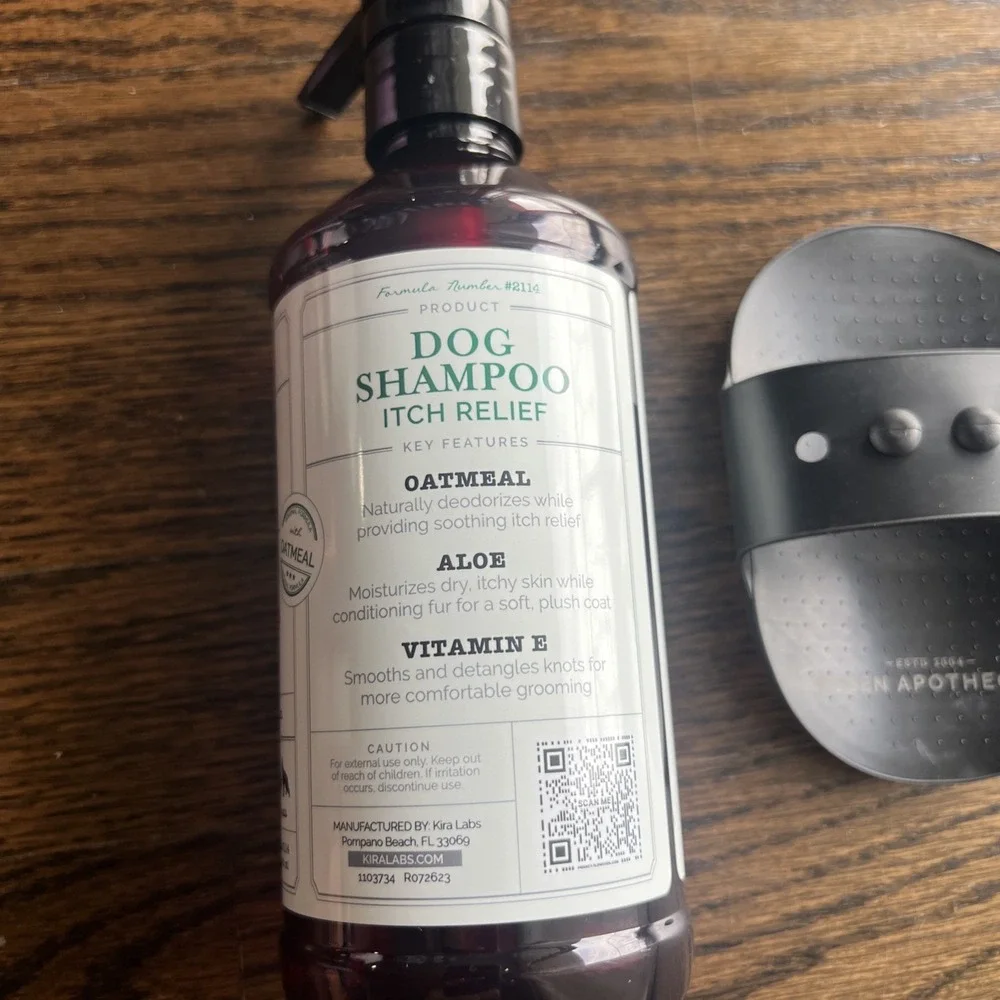 Rosen Apothecary Dog Shampoo Itch Relief 6-in-1 Oatmeal Aloe Fresh Scent